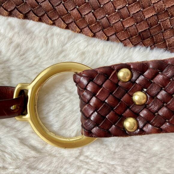Vintage Woven Leather Belt main image 5